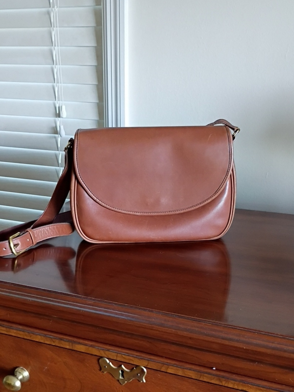 Rare Vintage Coach Lg. Town Bag In Cocoa
